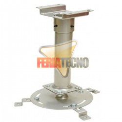 SOPORTE PARA PROYECTOR A TECHO, 30 CM. 15KG. PLATEADO