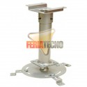 SOPORTE PARA PROYECTOR A TECHO, 30 CM. 15KG. PLATEADO