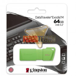 PENDRIVE 64 GB USB 3.2, KINGSTON VERDE