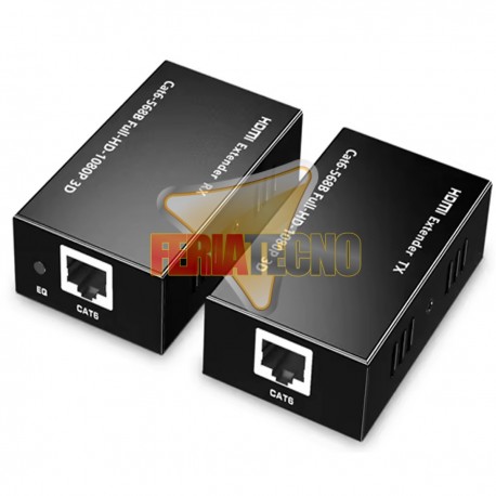 EXTENSOR HDMI HASTA 60 METROS POR UTP. CAT.5E/CAT.6. ACTIVO