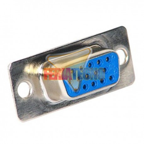 CONECTOR VGA HEMBRA 15 PINES PARA SOLDAR