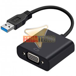 CONVERSOR DE VIDEO USB 3.0 A VGA, 10 CMS. BLANCO