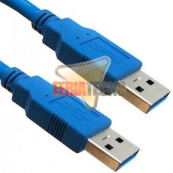 CABLE USB 3.0 A-A M/M 1,5 MTS. PLANO