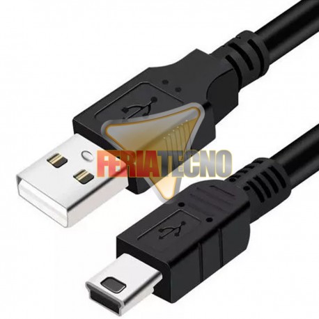 CABLE USB 2.0 A MINI USB 5 PINES, 1,8 MTS.