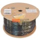 CABLE UTP CAT6 100 MTS, EXTERIOR 23 AWG, 100% COBRE. NEGRO