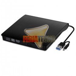 GRABADOR Y LECTOR DE DVD Y CD, PUERTO DUAL USB Y USB-C