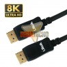 CABLE DISPLAY PORT 1,8 METROS, 8K V1.4, NEGRO.