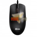 MOUSE OPTICO ALÁMBRICO USB, NEGRO.
