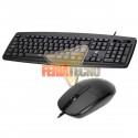 KIT TECLADO Y MOUSE ALAMBRICO USB, NEGRO, ACER
