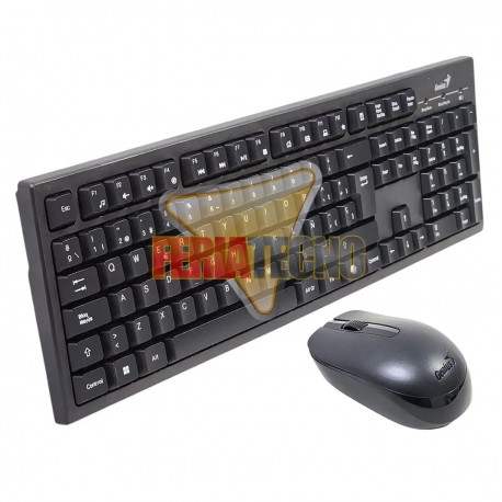 KIT TECLADO Y MOUSE INALÁMBRICO USB, GENIUS KM-8101, AI COPILOT