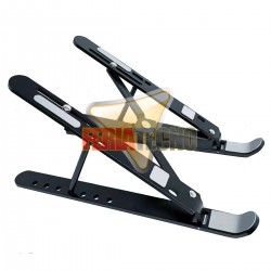 SOPORTE ALUMINIO NOTEBOOK Y TABLET, PLEGABLE. SLIM.