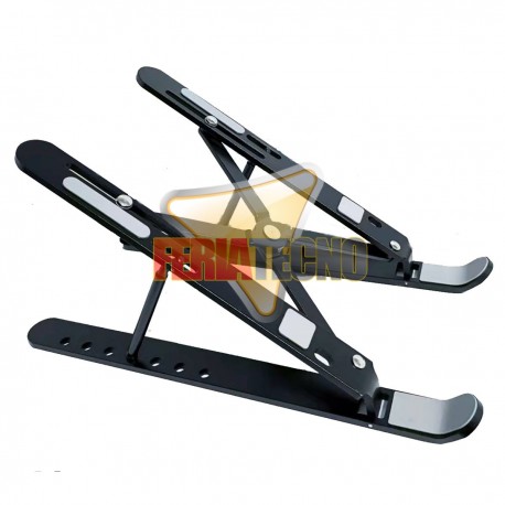 SOPORTE ALUMINIO NOTEBOOK Y TABLET, PLEGABLE. SLIM.