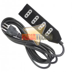 ALARGADOR 4 TOMAS, 3 METROS. NEGRO