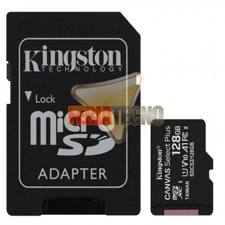 MEMORIA MICRO SD 32 GB CLASE 10 + ADAPTADOR, CANVAS SELECT PLUS, KINGSTON