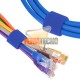 VELCRO DOBLE FAZ 20 MTS X 2CM ANCHO. AZUL. AMARRA CABLES