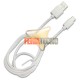 CABLE USB-C A USB, 1 METRO. CARGA RAPIDA Y SINCRONIZACIÓN. BLANCO