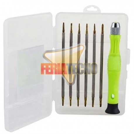 KIT DESTORNILLADOR PRECISION 7 PIEZAS, PARA CELULAR Y NOTEBOOK