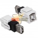 MODULO USB A-B 2.0 H/H PARA PLACA EN MURO