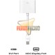 ADAPTADOR MINI DVI MACHO A DVI-D HEMBRA