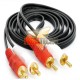 CABLE DE AUDIO 2 RCA 1,5 MTS.