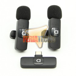 KIT MICROFONOS INALAMBRICOS BLUETOOTH, USB-C, DE SOLAPA.