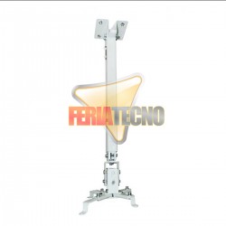 SOPORTE PARA PROYECTOR A TECHO, 13 A 65 CM. 20KG. BLANCO