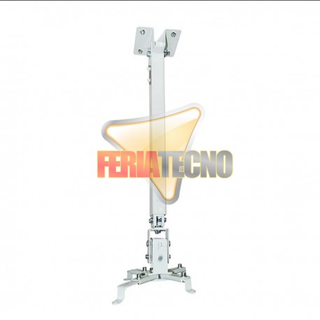 SOPORTE PARA PROYECTOR A TECHO, 13 A 65 CM. 20KG. BLANCO