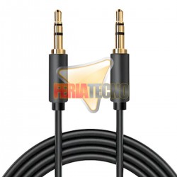 CABLE DE AUDIO PLUG 3.5MM 15 METROS M/M. CON.BAÑO ORO