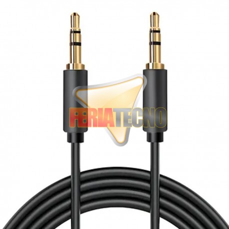 CABLE DE AUDIO PLUG 3.5MM 20 METROS M/M. CON.BAÑO ORO