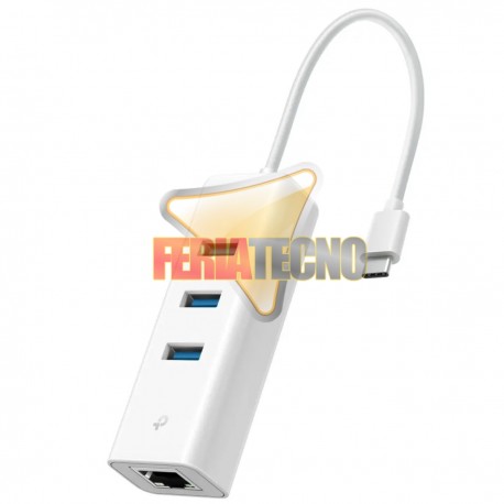 Adaptador USB-C a RJ45, Hub 3 Puertos USB 3.0 TP-Link UE330C. Ethernet Gigabit