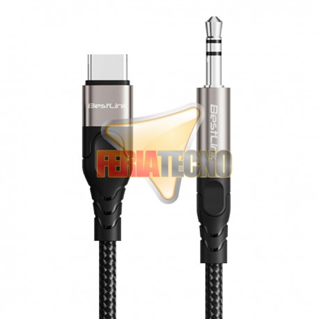 CABLE DE AUDIO PLUG 3.5MM A USB-C 1 METRO M/M