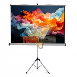 Telón Tripode 200x150 Retráctil 100" Premium