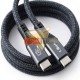 Cable USB-C 4.0 1.8 Metros 8K, Datos 40 Gbps, Carga Rápida 240W