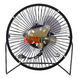 VENTILADOR USB NEGRO. REGULACIÓN VERTICAL.