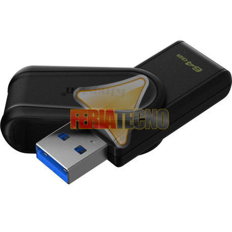 Pendrive 64GB USB 3.2 Kingston Exodia S DataTraveler Negro