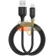 CABLE USB PARA IPHONE 5 / 6, IPOD, IPAD. NEGRO. 1 METRO. RC-129I