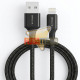 CABLE USB PARA IPHONE 5 / 6, IPOD, IPAD. NEGRO. 1 METRO. RC-129I