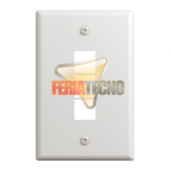 Placa de Muro 3 Módulos Libres Keystone Blanca