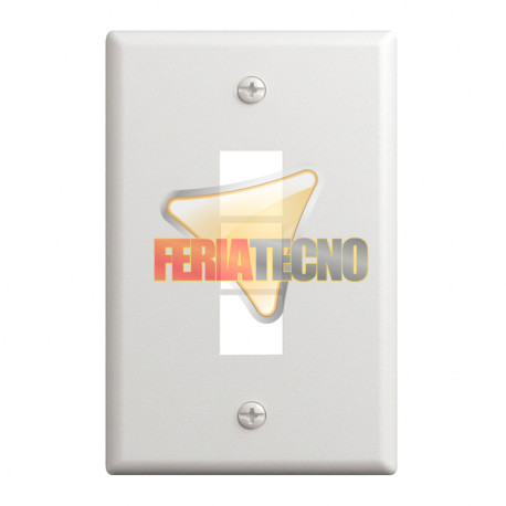 Placa de Muro 3 Módulos Libres Keystone Blanca