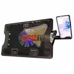 Ventilador para Notebook Ajustable con Soporte para Celular y 2 USB