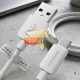 CABLE USB-C A USB, 1 METRO. CARGA RAPIDA Y SINCRONIZACIÓN. BLANCO
