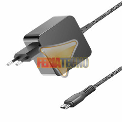 Cargador USB-C a Corriente 65W PD Ultra Rápido Multidispositivo