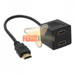 SPLITTER 1 HDMI A 2 HDMI HEMBRA, PASIVO.