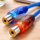 ADAPTADOR DE AUDIO RCA MACHO A 2 RCA HEMBRA