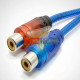 ADAPTADOR DE AUDIO RCA MACHO A 2 RCA HEMBRA