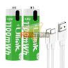 Pilas Recargables AAA 1100mWh Carga Directa USB-C x2 Unidades