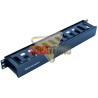 Ordenador De Cables Rack 1U 19" Negro