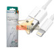 CABLE USB PARA IPHONE 4, IPOD, IPAD. BLANCO. 1 METRO.