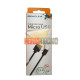 CABLE MICRO USB A USB 2 MTS. NEGRO.