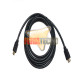 CABLE HDMI 2.0 4K 6 MTS. MACHO MACHO, CONEC. BAÑO ORO